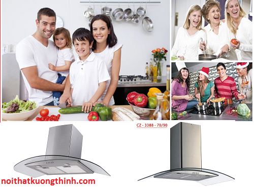 Máy hút mùi Canzy luôn đồng hành cùng gia đình Việt